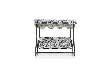 Trädgårds Trippel Gungstol Colomieuan Svart / Grädde - Svart / Grädde - Utemöbler & utemiljö - Utesoffa - Hängsoffa