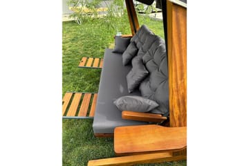Trädgårds Trippel Gungstol Dasina Natur / Antracit - Natur / Antracit - Utemöbler & utemiljö - Utesoffa - Hängsoffa