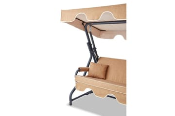 Trädgårds Trippel Gungstol Gowanda (200 x 165 x 110 cm) Beige - Beige - Utemöbler & utemiljö - Utesoffa - Hammock