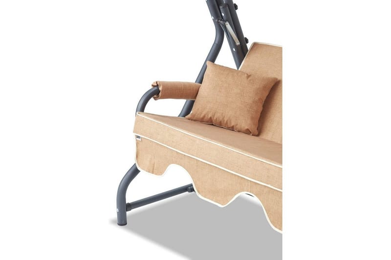 Trädgårds Trippel Gungstol Gowanda (200 x 165 x 110 cm) Beige - Beige - Utemöbler & utemiljö - Utesoffa - Hammock