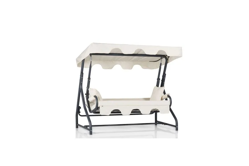 Trädgårds Trippel Gungstol Gowanda (200 x 165 x 110 cm) Vit - Vit - Utemöbler & utemiljö - Utesoffa - Hammock