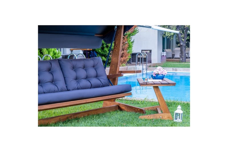 Trädgårds Trippel Gungstol Viva Antracit - Antracit, 237 x 100 x 175 cm - Utemöbler & utemiljö - Utesoffa - Hängsoffa