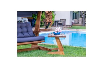 Trädgårds Trippel Gungstol Viva Antracit - Antracit, 237 x 100 x 175 cm - Utemöbler & utemiljö - Utesoffa - Hängsoffa