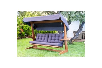 Trädgårds Trippel Gungstol Viva Antracit - Antracit, 237 x 100 x 175 cm - Utemöbler & utemiljö - Utesoffa - Hängsoffa