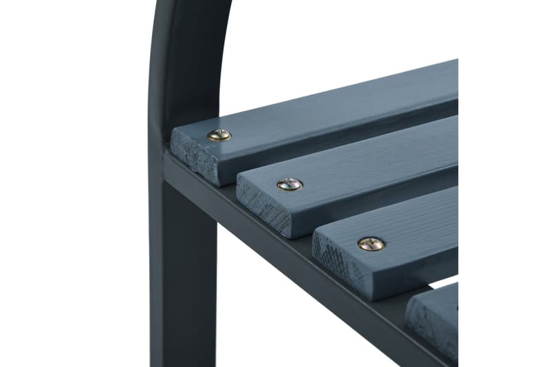 Trädgårdsbänk 120 cm trä - Svart - Trädgårdsbänk & utebänk