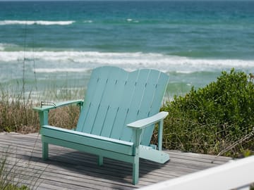 Trädgårdsbänk Adirondack 125 cm - Blå - Utemöbler & utemiljö - Utesoffa - Trädgårdsbänk & utebänk