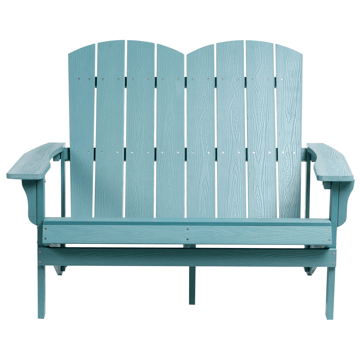 Trädgårdsbänk Adirondack 125 cm - Blå - Utemöbler & utemiljö - Utesoffa - Trädgårdsbänk & utebänk