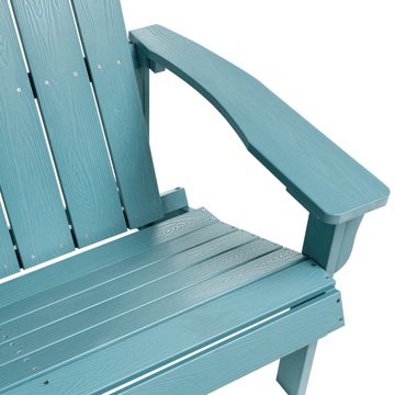 Trädgårdsbänk Adirondack 125 cm - Blå - Utemöbler & utemiljö - Utesoffa - Trädgårdsbänk & utebänk