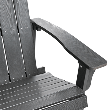 Trädgårdsbänk Adirondack 125 cm - Grå - Utemöbler & utemiljö - Utesoffa - Trädgårdsbänk & utebänk