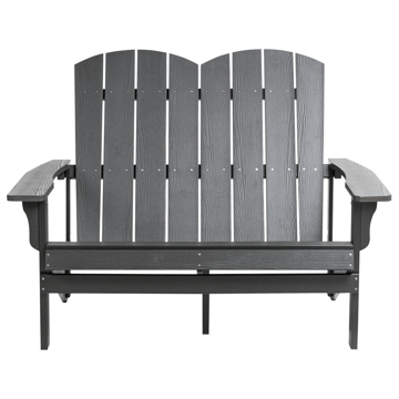 Trädgårdsbänk Adirondack 125 cm - Grå - Utemöbler & utemiljö - Utesoffa - Trädgårdsbänk & utebänk