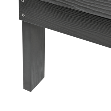 Trädgårdsbänk Adirondack 125 cm - Grå - Utemöbler & utemiljö - Utesoffa - Trädgårdsbänk & utebänk