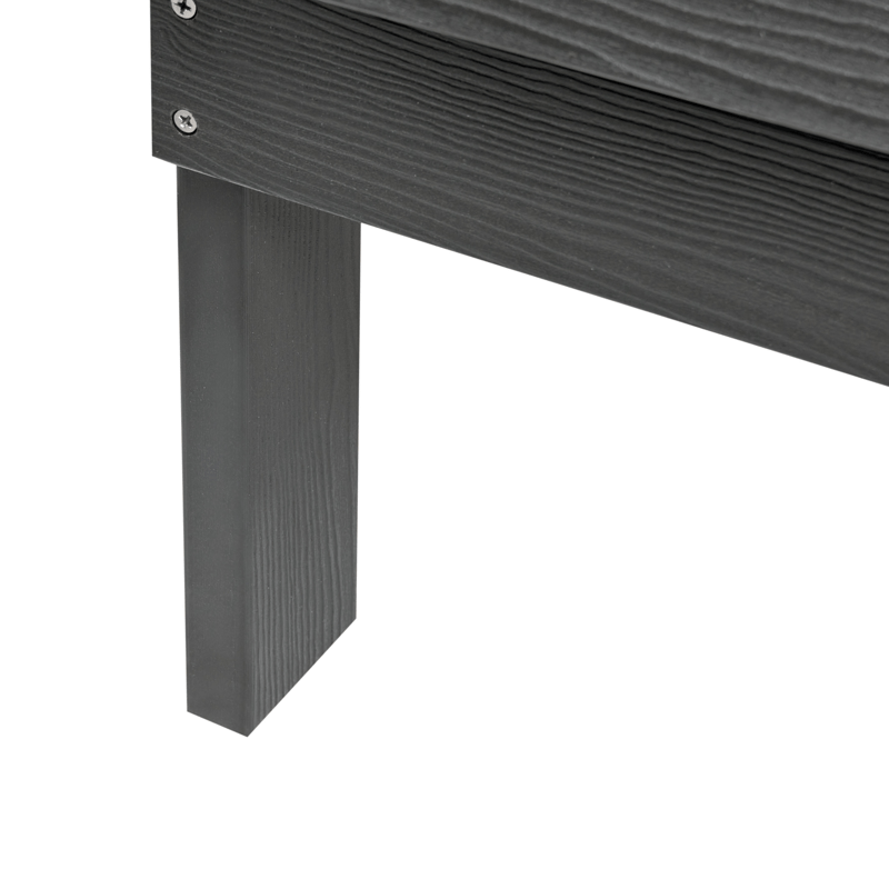 Trädgårdsbänk Adirondack 125 cm - Grå - Utemöbler & utemiljö - Utesoffa - Trädgårdsbänk & utebänk