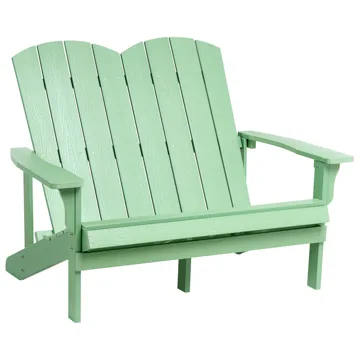 Trädgårdsbänk Adirondack 125 cm - Grön - Utemöbler & utemiljö - Utesoffa - Trädgårdsbänk & utebänk