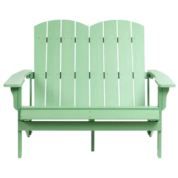 Trädgårdsbänk Adirondack 125 cm - Grön - Utemöbler & utemiljö - Utesoffa - Trädgårdsbänk & utebänk