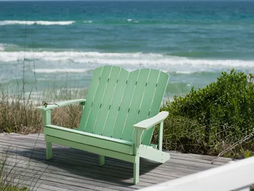 Trädgårdsbänk Adirondack 125 cm - Grön - Utemöbler & utemiljö - Utesoffa - Trädgårdsbänk & utebänk