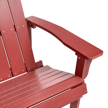 Trädgårdsbänk Adirondack 125 cm - Röd - Utemöbler & utemiljö - Utesoffa - Trädgårdsbänk & utebänk