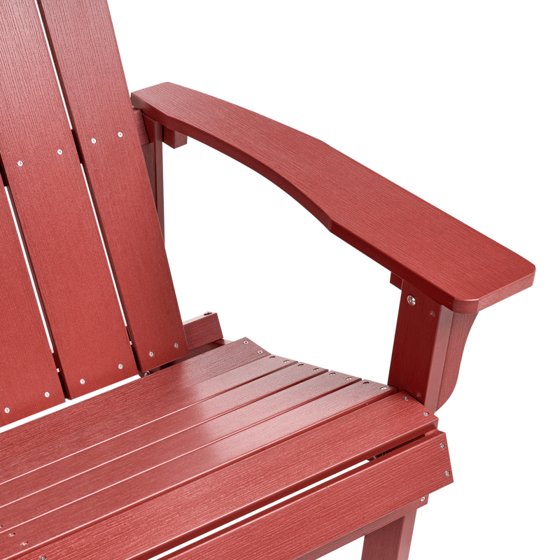 Trädgårdsbänk Adirondack 125 cm - Röd - Utemöbler & utemiljö - Utesoffa - Trädgårdsbänk & utebänk