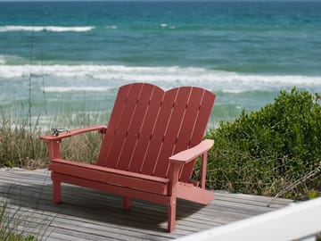 Trädgårdsbänk Adirondack 125 cm - Röd - Utemöbler & utemiljö - Utesoffa - Trädgårdsbänk & utebänk