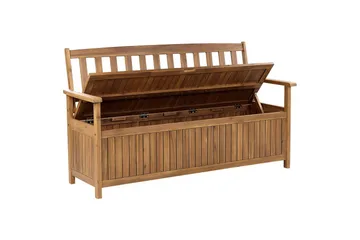 Trädgårdsbänk Sovana Ljus trä - Ljus trä - Utemöbler & utemiljö - Utesoffa - Trädgårdsbänk & utebänk