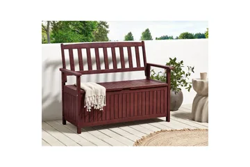 Trädgårdsbänk Sovana Rödaktigt brun - Rödaktigt brun - Utemöbler & utemiljö - Utesoffa - Trädgårdsbänk & utebänk