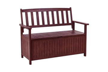 Trädgårdsbänk Sovana Rödaktigt brun - Rödaktigt brun - Utemöbler & utemiljö - Utesoffa - Trädgårdsbänk & utebänk