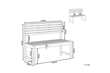 Trädgårdsbänk Treia - Utemöbler & utemiljö - Utesoffa - Trädgårdsbänk & utebänk
