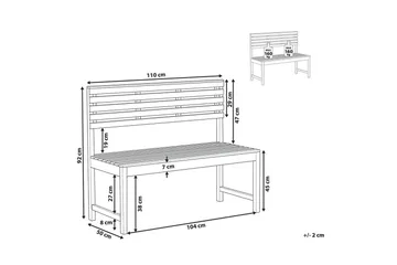 Trädgårdsbänk Treia - Utemöbler & utemiljö - Utesoffa - Trädgårdsbänk & utebänk
