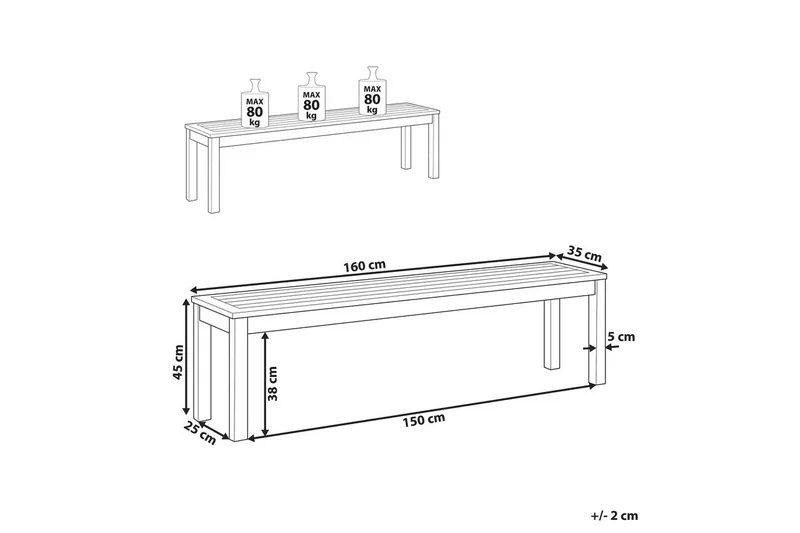 Trädgårdsbänk Tuscania - Utemöbler & utemiljö - Utesoffa - Trädgårdsbänk & utebänk