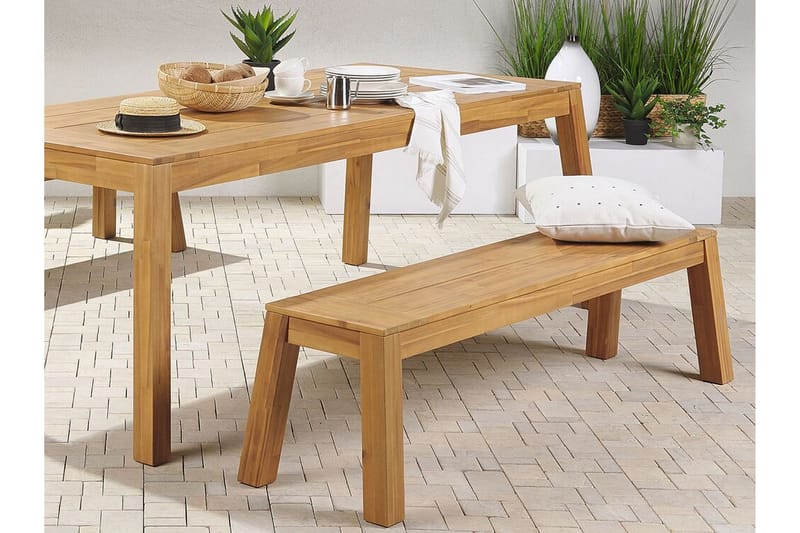 3-sits Sittbänk Utomhus Coteto 160 cm - Akacia - Utemöbler & utemiljö - Utesoffa - Trädgårdsbänk & utebänk