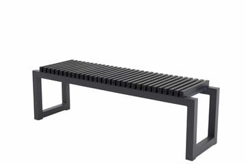 Athena Bänk Utomhus 140 cm - Svart - Utemöbler & utemiljö - Utesoffa - Trädgårdsbänk & utebänk