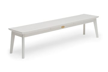 Bänk Utomhus Utestoltö 185 cm Vit - Hillerstorp - Utemöbler & utemiljö - Utesoffa - Trädgårdsbänk & utebänk