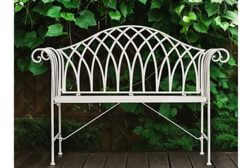 Estadilla Trädgårdsbänk - Vit - Utemöbler & utemiljö - Utesoffa - Trädgårdsbänk & utebänk