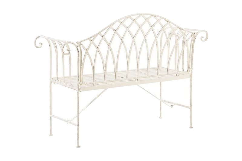 Estadilla Trädgårdsbänk - Vit - Utemöbler & utemiljö - Utesoffa - Trädgårdsbänk & utebänk
