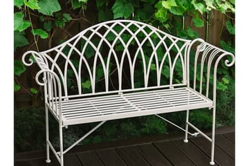 Estadilla Trädgårdsbänk - Vit - Utemöbler & utemiljö - Utesoffa - Trädgårdsbänk & utebänk