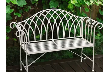 Estadilla Trädgårdsbänk - Vit - Utemöbler & utemiljö - Utesoffa - Trädgårdsbänk & utebänk