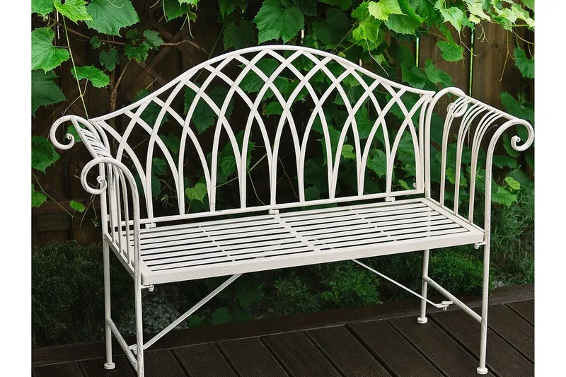 Estadilla Trädgårdsbänk - Vit - Utemöbler & utemiljö - Utesoffa - Trädgårdsbänk & utebänk