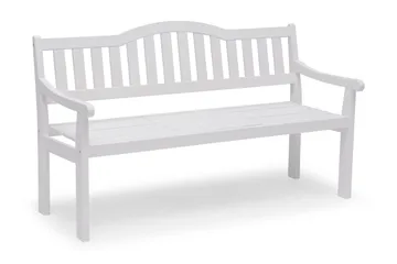 Hillerstorp Sara Utebänk SaxUtebord - Tall/Vit - Utemöbler & utemiljö - Utesoffa - Trädgårdsbänk & utebänk