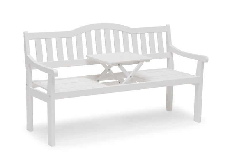 Hillerstorp Sara Utebänk SaxUtebord - Tall/Vit - Utemöbler & utemiljö - Utesoffa - Trädgårdsbänk & utebänk