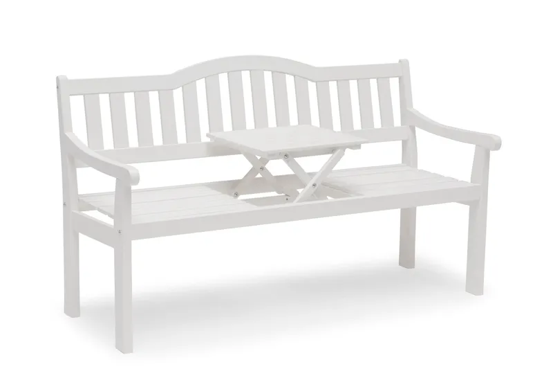 Hillerstorp Sara Utebänk SaxUtebord - Tall/Vit - Utemöbler & utemiljö - Utesoffa - Trädgårdsbänk & utebänk