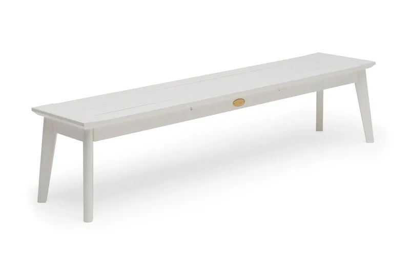 Hillerstorp Stoltö Bänk Utomhus 185 cm Vit, Hillerstorp