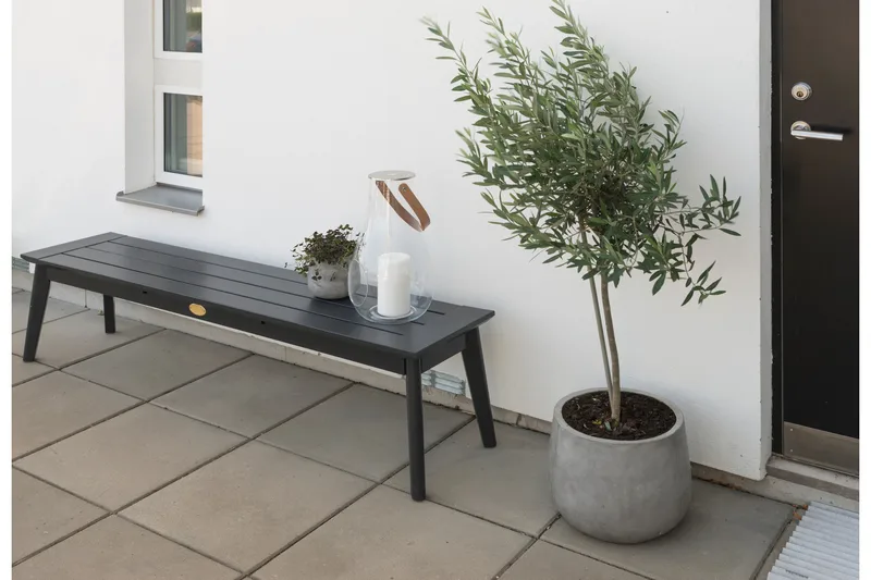 Hillerstorp Utestoltö Bänk Utomhus Svart - Svart - Utemöbler & utemiljö - Utesoffa - Trädgårdsbänk & utebänk