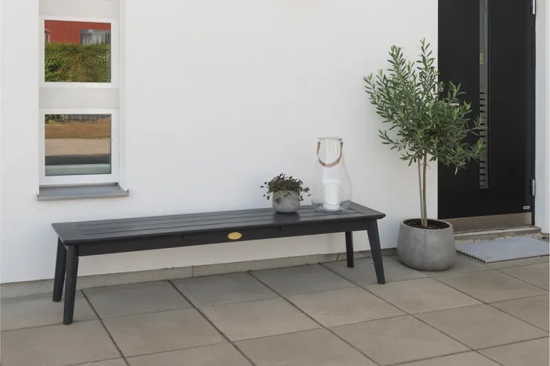 Hillerstorp Utestoltö Bänk Utomhus Svart - Svart - Utemöbler & utemiljö - Utesoffa - Trädgårdsbänk & utebänk