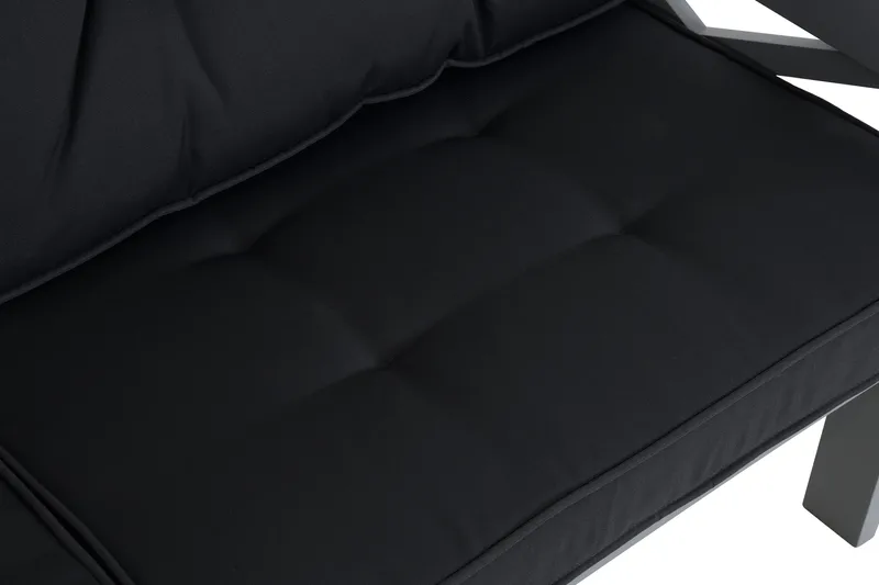 Husarn Utebänk med Dyna Matt Grå - KWA - Utemöbler & utemiljö - Utesoffa - Trädgårdsbänk & utebänk