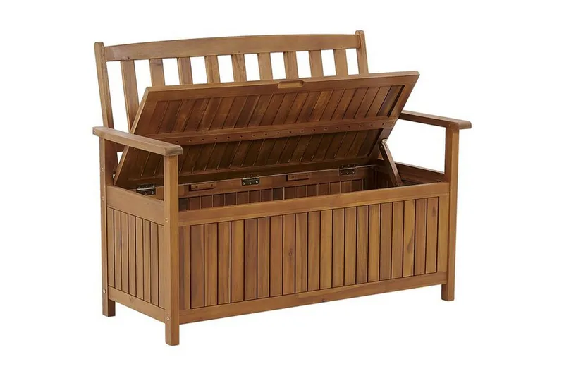 Jaraicejo Trädgårdsbänk med Förvaring - Brun - Utemöbler & utemiljö - Utesoffa - Trädgårdsbänk & utebänk