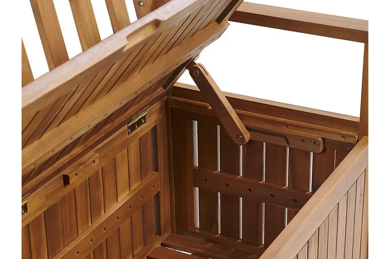 Jaraicejo Trädgårdsbänk med Förvaring - Brun - Utemöbler & utemiljö - Utesoffa - Trädgårdsbänk & utebänk