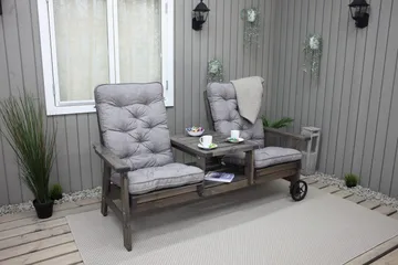 KIngdom Utebänk 177 cm - Grå - Utemöbler & utemiljö - Utesoffa - Trädgårdsbänk & utebänk