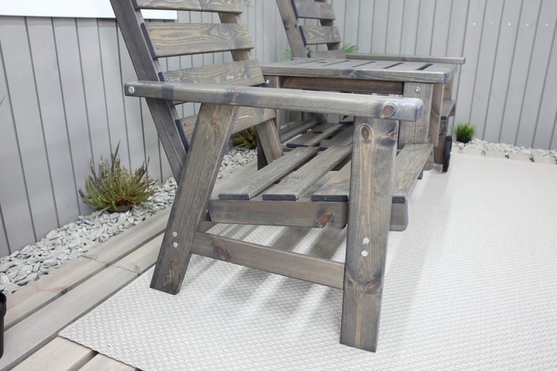 KIngdom Utebänk 177 cm - Grå - Utemöbler & utemiljö - Utesoffa - Trädgårdsbänk & utebänk