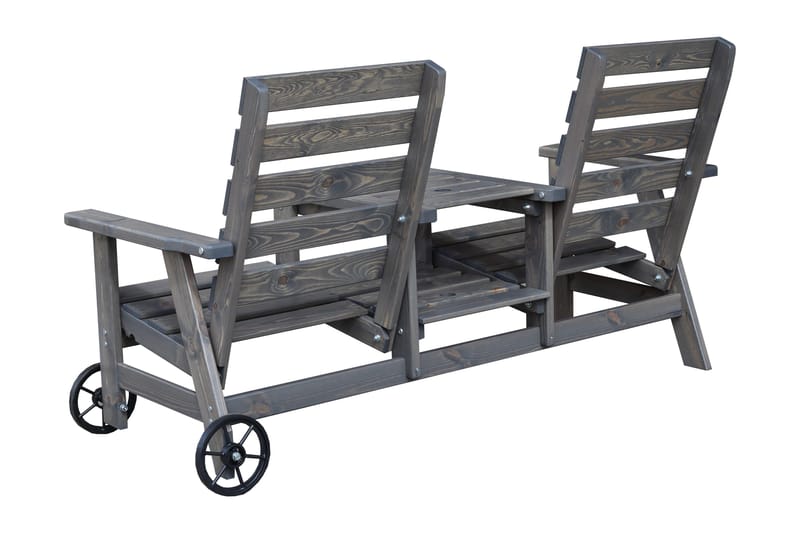 KIngdom Utebänk 177 cm - Grå - Utemöbler & utemiljö - Utesoffa - Trädgårdsbänk & utebänk