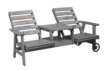 KIngdom Utebänk 177 cm - Grå - Utemöbler & utemiljö - Utesoffa - Trädgårdsbänk & utebänk