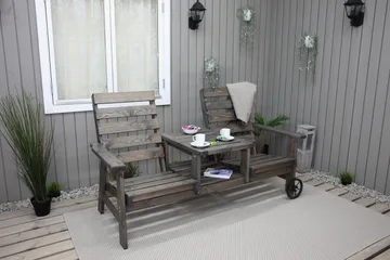 KIngdom Utebänk 177 cm - Grå - Utemöbler & utemiljö - Utesoffa - Trädgårdsbänk & utebänk